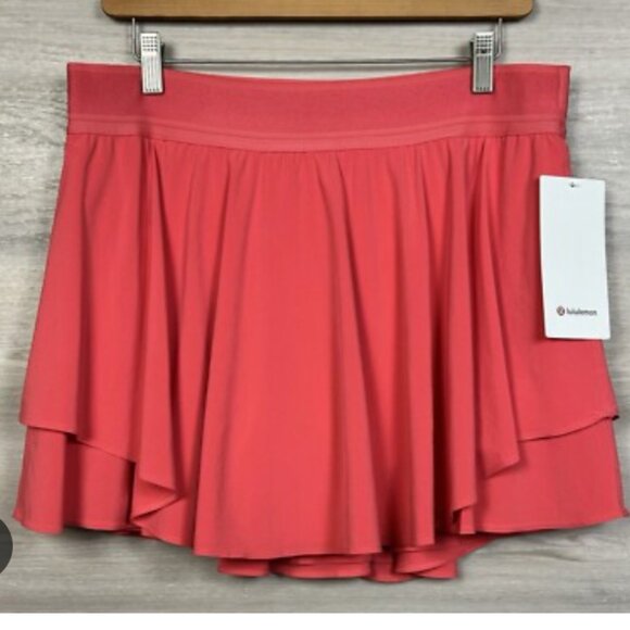 lululemon athletica Dresses & Skirts - NWT Lululemon Court Rival High Rise Tennis Skirt PALE RASPBERRY Pink 4 L PERFECT